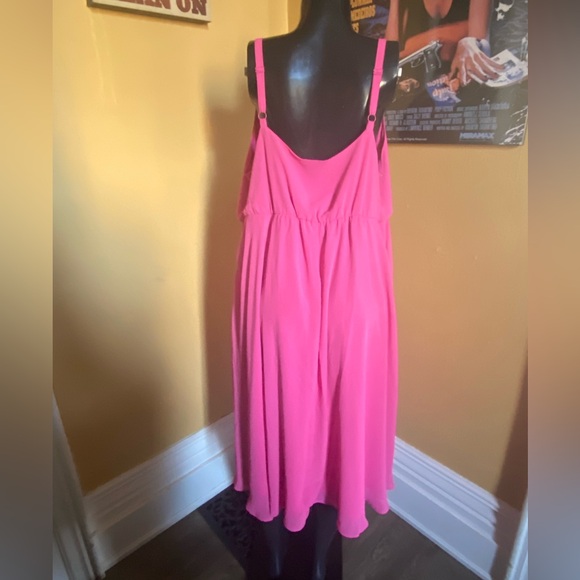 Torrid Pink Sleeveless Cowl Neck Midi Dress 1X - Picture 3 of 4